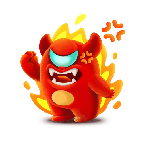 😡 Стикер «Monster Box» для Telegram
