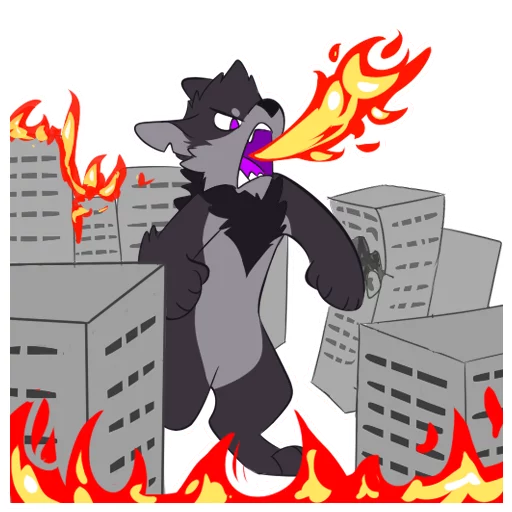 🔥 Стикер «Monster Dog» для Telegram