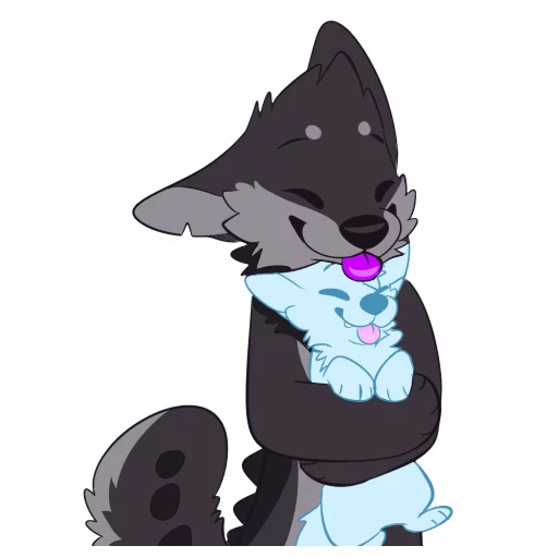 ❤️ Стикер «Monster Dog» для Telegram