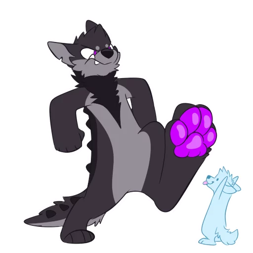 🐾 Стикер «Monster Dog» для Telegram