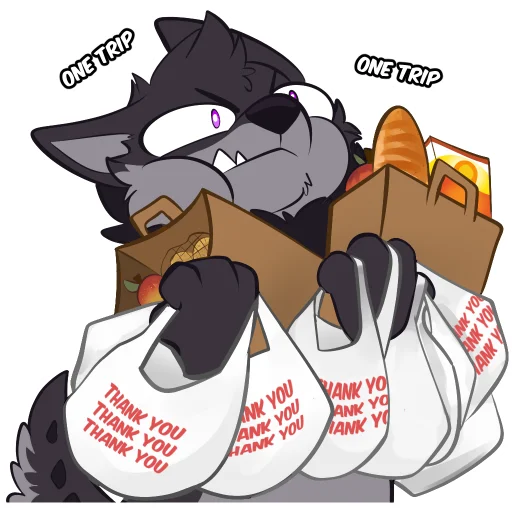 🛒 Стикер «Monster Dog» для Telegram