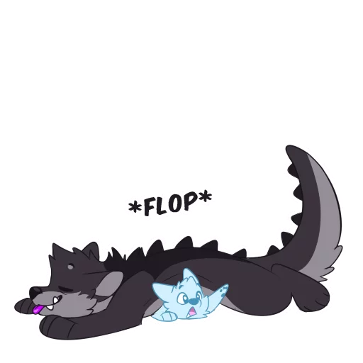 💤 Стикер «Monster Dog» для Telegram