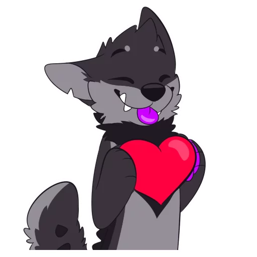 ❤️ Стикер «Monster Dog» для Telegram