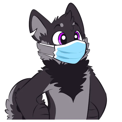 😷 Стикер «Monster Dog» для Telegram