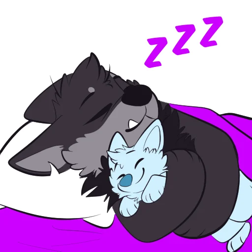 🛌 Стикер «Monster Dog» для Telegram