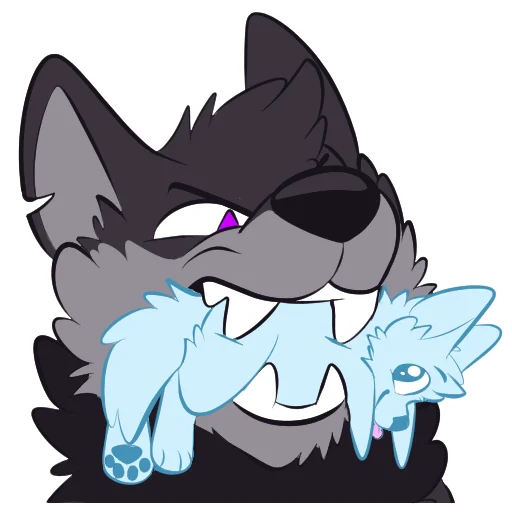 🦷 Стикер «Monster Dog» для Telegram