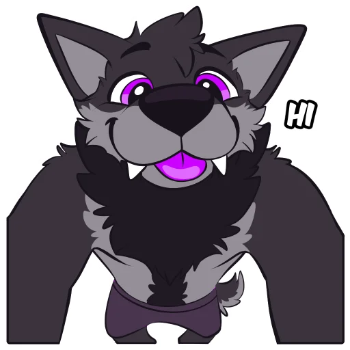 😋 Стикер «Monster Dog» для Telegram