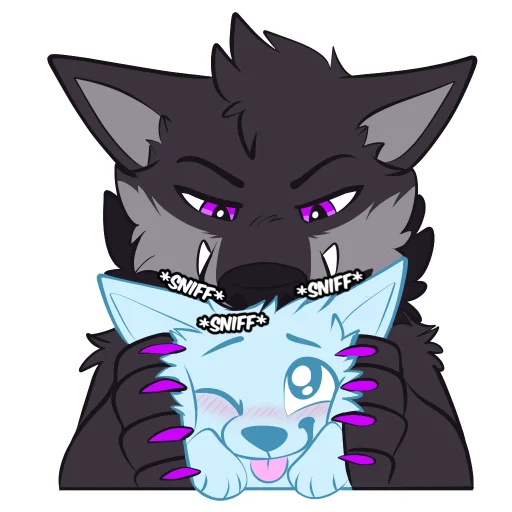 😤 Стикер «Monster Dog» для Telegram