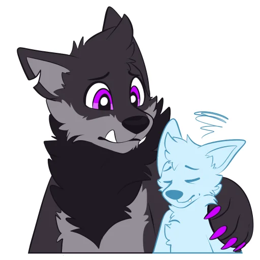 🫂 Стикер «Monster Dog» для Telegram
