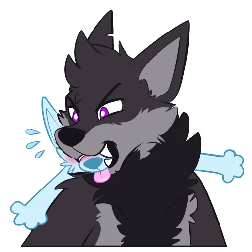 🦷 Стикер «Monster Dog» для Telegram