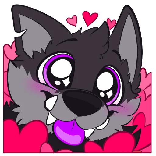 🥰 Стикер «Monster Dog» для Telegram