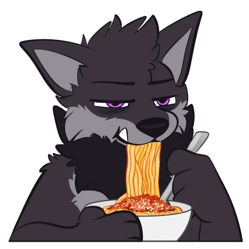 🍝 Стикер «Monster Dog» для Telegram