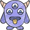 🙂 Эмодзи «Monsters» для Telegram