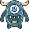 🙂 Эмодзи «Monsters» для Telegram