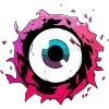 Стикер 5 Monsters Face