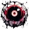Стикер 45 Monsters Face