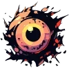 Стикер 33 Monsters Face