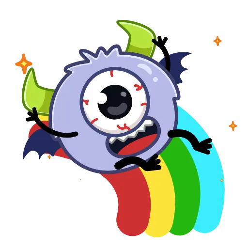 🌈 Эмодзи «Монстрикус» для Telegram