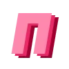 Стикер 16 Montserrat Pink - розовый шрифт