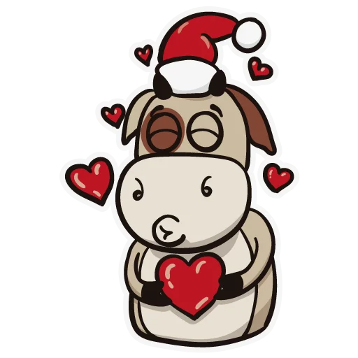 ❤️ Стикер «Moo 2021» для Telegram