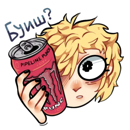 🥤 Стикер «Муд чи шо получается» для Telegram