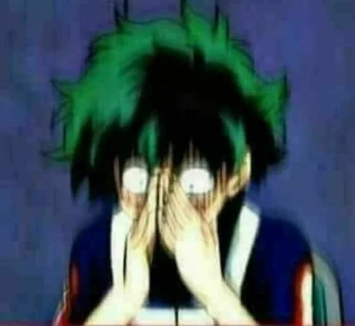 😰 Стикер «Mood Anime» для Telegram