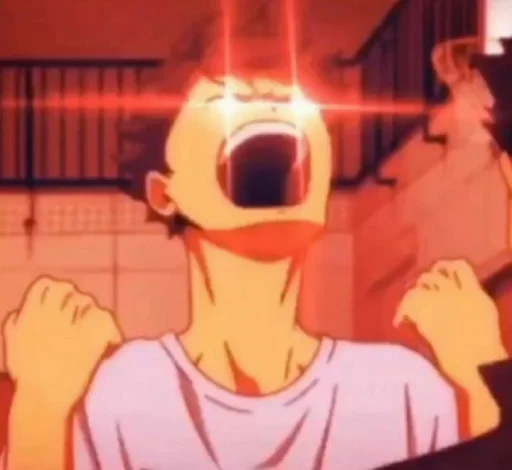 😡 Стикер «Mood Anime» для Telegram