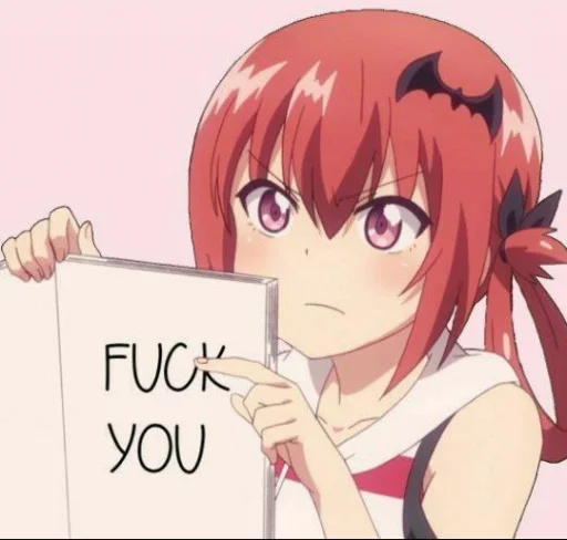 🖕 Стикер «Mood Anime» для Telegram
