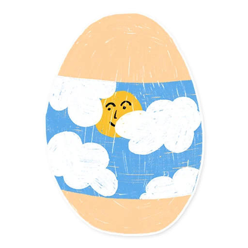 🥚 Стикер «Настрій Великдень із «Сільпо» для Telegram