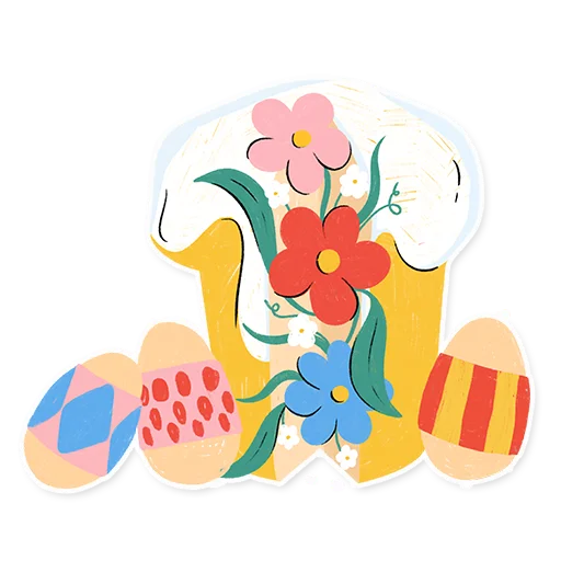 🧁 Стикер «Настрій Великдень із «Сільпо» для Telegram