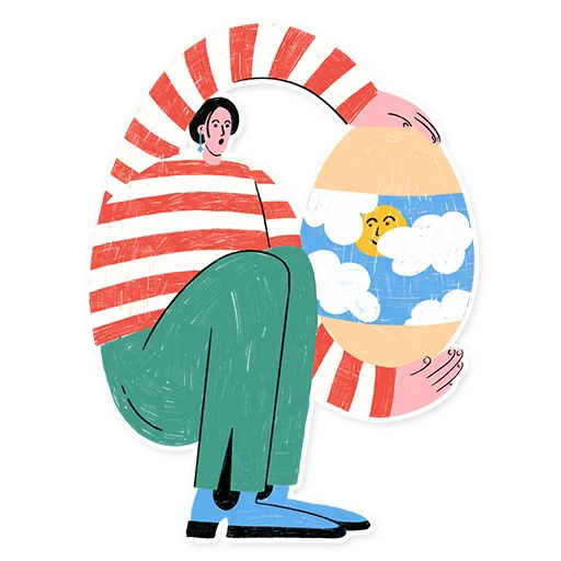 Стикерпак Настрій Великдень із «Сільпо для Telegram