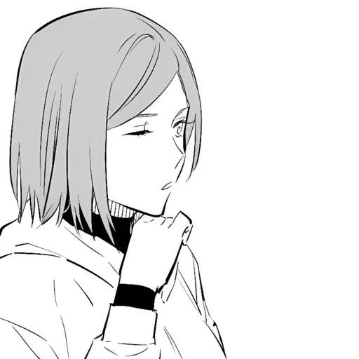 🤍 Стикер «Nobara Kugisaki» для Telegram
