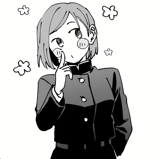 🤍 Стикер «Nobara Kugisaki» для Telegram