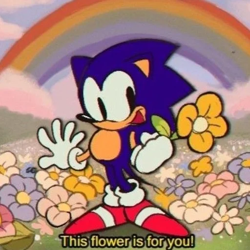 🌺 Стикер «Sonic pics» для Telegram