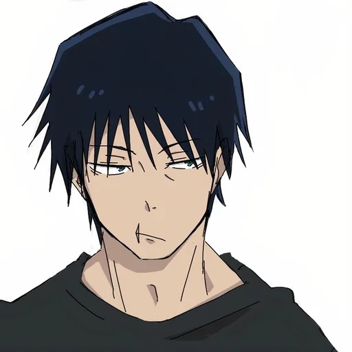 😕 Стикер «TOJI FUSHIGURO / Jujutsu kaisen» для Telegram