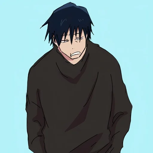 😒 Стикер «TOJI FUSHIGURO / Jujutsu kaisen» для Telegram