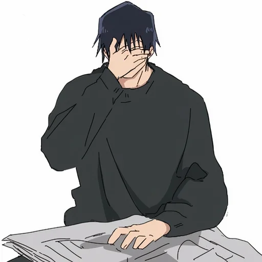 🤦‍♂ Стикер «TOJI FUSHIGURO / Jujutsu kaisen» для Telegram