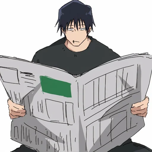 📰 Стикер «TOJI FUSHIGURO / Jujutsu kaisen» для Telegram