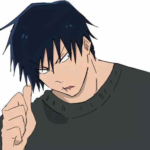 🤨 Стикер «TOJI FUSHIGURO / Jujutsu kaisen» для Telegram