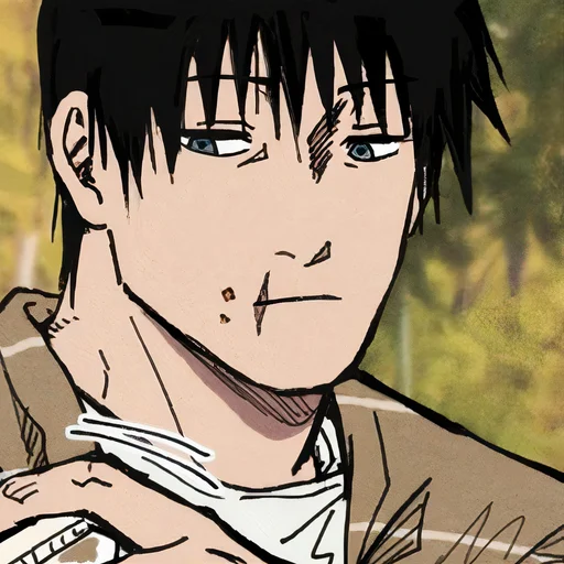 😕 Стикер «TOJI FUSHIGURO 2 / Jujutsu kaisen» для Telegram