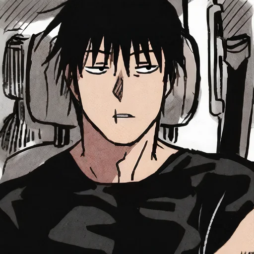 😕 Стикер «TOJI FUSHIGURO 2 / Jujutsu kaisen» для Telegram