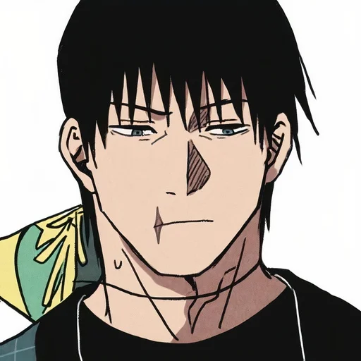 😕 Стикер «TOJI FUSHIGURO 2 / Jujutsu kaisen» для Telegram