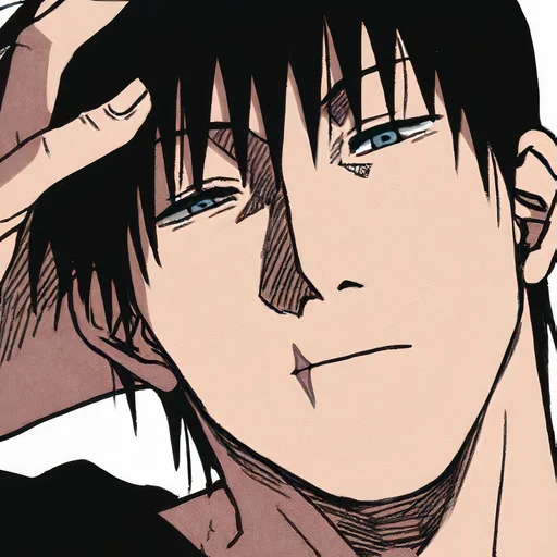 😕 Стикер «TOJI FUSHIGURO 2 / Jujutsu kaisen» для Telegram