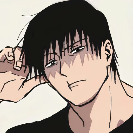 😕 Стикер «TOJI FUSHIGURO 2 / Jujutsu kaisen» для Telegram
