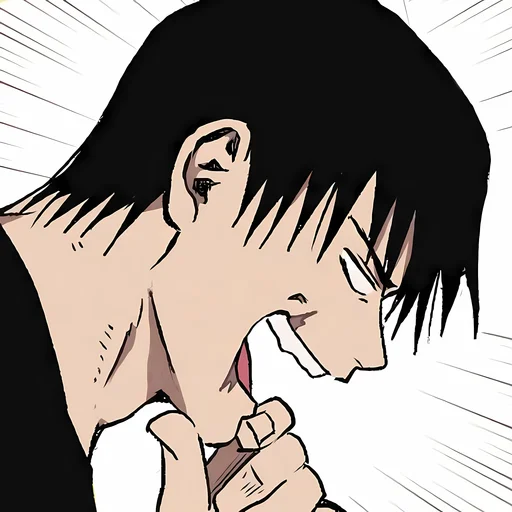 😂 Стикер «TOJI FUSHIGURO 2 / Jujutsu kaisen» для Telegram
