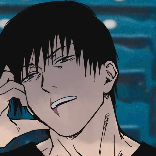 🙄 Стикер «TOJI FUSHIGURO 2 / Jujutsu kaisen» для Telegram