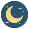 🌙 Эмодзи «Moon» для Telegram