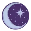 🌙 Эмодзи «Moon» для Telegram
