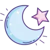 🌙 Эмодзи «Moon» для Telegram
