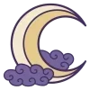 🌙 Эмодзи «Moon» для Telegram